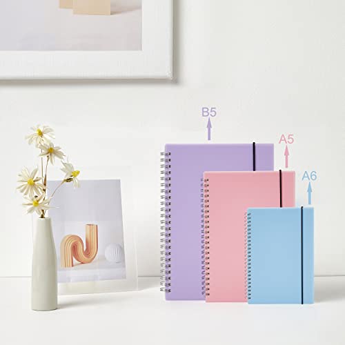 MSTONAL 3 Pack Small Spiral Notebook College Ruled, 3.5x5.5 Mini Pocket Spiral Notebooks With 7mm Lined Pages, 80 Sheets/160 Pages 100gsm Thick Paper to Stay Organized for Work School Office