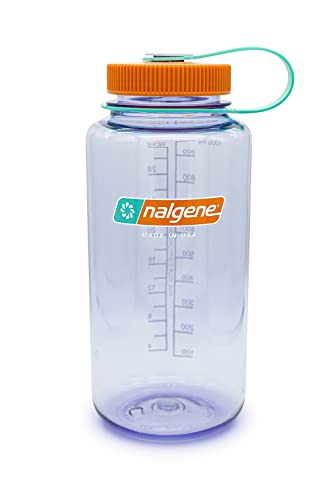 Nalgene Sustain Tritan BPA-Free Water Bottle Made with Material Derived From 50% Plastic Waste, 32 OZ, Wide Mouth, Amethyst