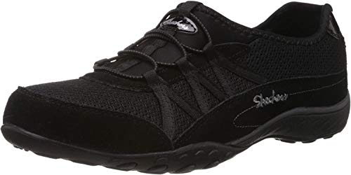 Skechers Sport Women's Relaxation Fashion Sneaker,Black,9 M US
