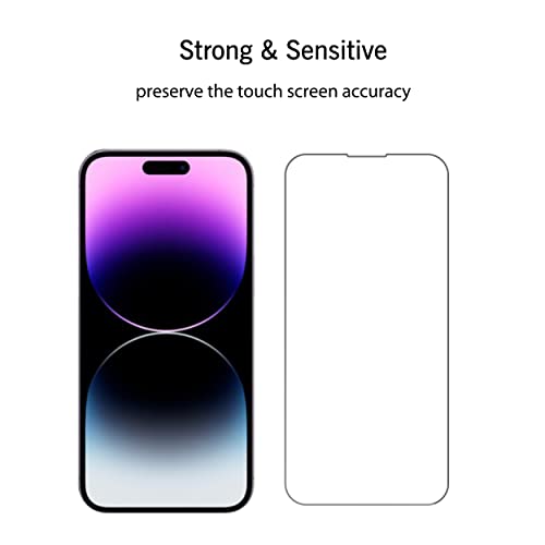 Ailun Glass Screen Protector for iPhone 14 Plus/iPhone 14 Pro Max [6.7 Inch] Display 3 Pack Tempered Glass, Sensor Protection, Dynamic Island Compatible, Case Friendly