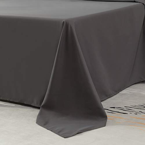 PY HOME & SPORTS Queen Bed Sheets Set Blue Ultra Soft 4 Pieces Bedding Microfiber Luxury Sheet with 16" Deep Pockets