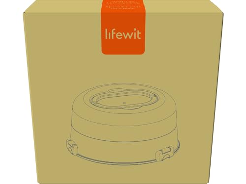 Lifewit Cake Carrier with Lid and Handle, Two Sided Cupcake Carrier Holder for 10” Cake or 9 Standard-Sized Cupcakes, Plastic Round Cake Transport Storage Container Stand for Pies and Cookies, Green