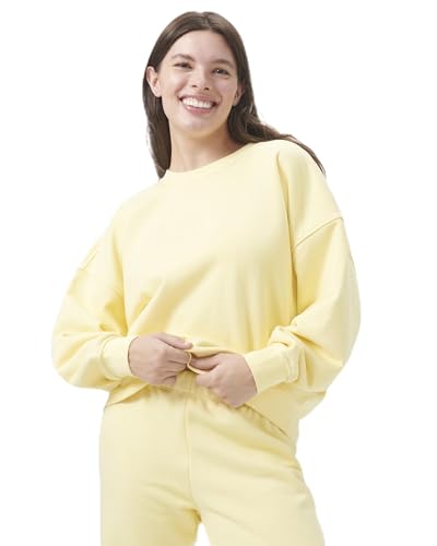 florence by millsWomensCozy Crush Oversized Pullover SweatshirtSoft PeachX-Large
