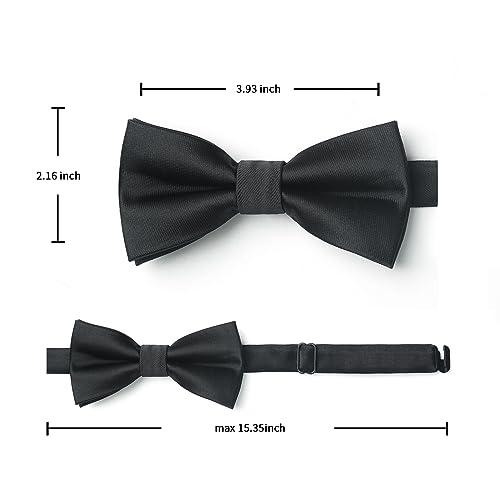 HISDERN Royal Blue Bow Ties for Boys Kids Bow Tie Pre Tied Adjustable Clip On Toddler Bowties Fut Fun Bird Flamingos Patterned Bowtie for Party Festival