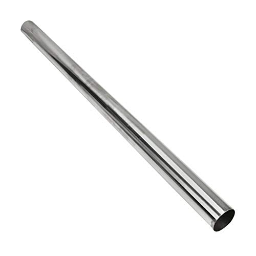 2.5 Inch Straight Pipe Stainless Steel T304 Tubing Piping 16 Gauge 48 Inch Long 2.5" OD Tailpipe DIY Pipe, Pack of 2