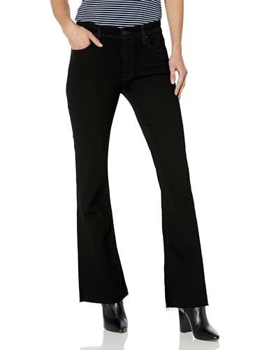 Hudson Jeans Women's NICO MID-Rise Bootcut Barefoot, Black, 29