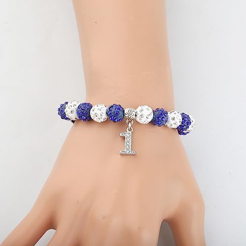 POTIY Sorority Gift Finer Women Jewelry Greek Sorority Jewelry Gift (Blue-1)