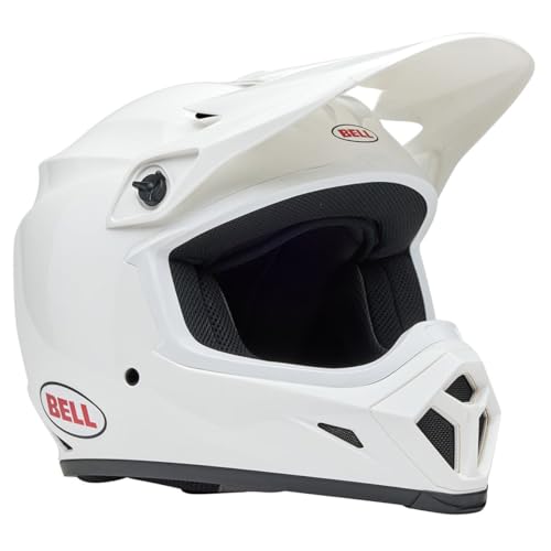 BELL MX-9 MIPS Dirt Helmet (Gloss Jackal Hi-Viz Green/Purple - Medium)