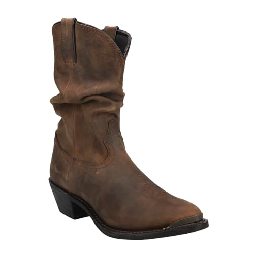 Durango Women's RD542 Slouch 11" Western Boot,Distressed Tan,6 M US
