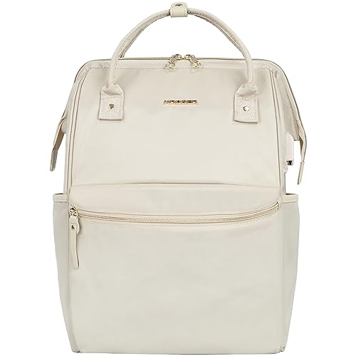 KROSER Laptop Backpack 17" Stylish Backpack Water Repellent College Casual Daypack with USB Port Travel Business Work Bag for Men/Women-Black