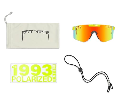 Pit Viper The Original Sunglasses Wide Fit (The 1993 with Polarized Rainbow Lens)