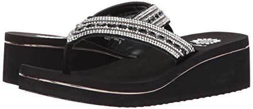 Yellow Box Women's Marcy Sandal, Black, 6