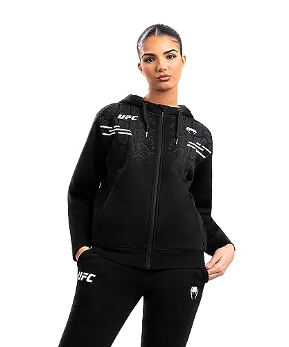 Venum Women's Standard UFC Adrenaline Replica Zip Hoodie, Black, XS