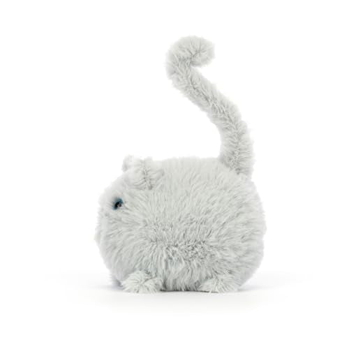 Jellycat Kitten Caboodle, Grey Stuffed Animal, 4 inches - Cats and Kittens Plush Toy - Classic Children's Gift