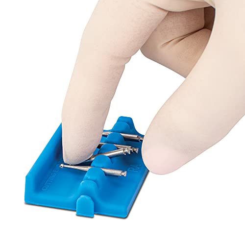 Practicon Bur Safe Bur Holders, Blue, Pack of 4