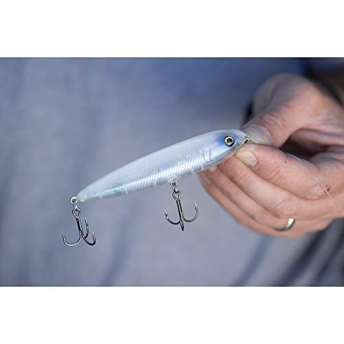 Berkley Cane Walker Topwater Fishing Lure, Blue Bullet, 5/6 oz, 125mm Topwater, Heavy Tail Weight for Long-Distance Casting, Equipped with Fusion19 Hook