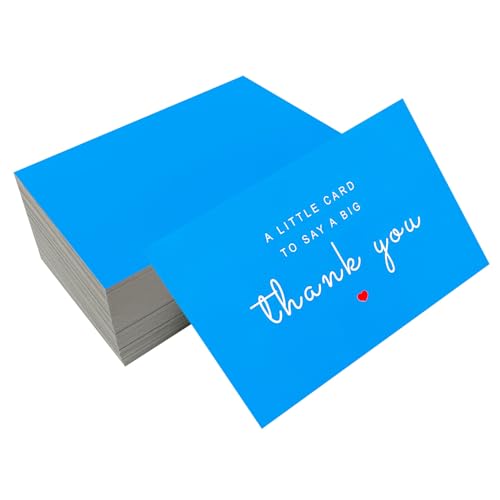 RXBC2011 Little Thank You Cards Big Thank you Notes for All Occasions 3.5 x 2 Inch Pack of 100 HOTPINK