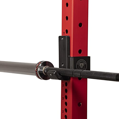 Signature Fitness SF-3 1,500 Pound Capacity 3” x 3” Power Cage Squat Rack, Includes J-Hooks and Safety Straps, Other Optional Accessories, J-Hooks
