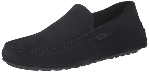 Noel Suede Leather Moccasin Loafer Admiral Blue