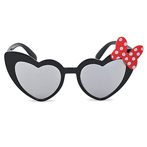 Disney Minnie Mouse Sunglasses for Girls | 2 Pack Mommy and Me Matching Sunglasses and Pouch Sets (Black)