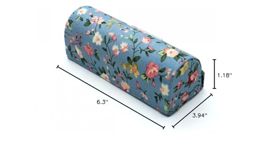 SenseYo 4 Pcs Ladies Floral Lipstick Case Holder with Mirror, Cosmetic Storage Kit Makeup Travel Cases Organizer Bag for Purse