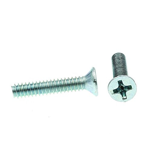 Prime-Line 9000550 Machine Screws, Flat Head, Phillips Drive, #6-32 X 3/4 In., Zinc Plate (100 Pack)