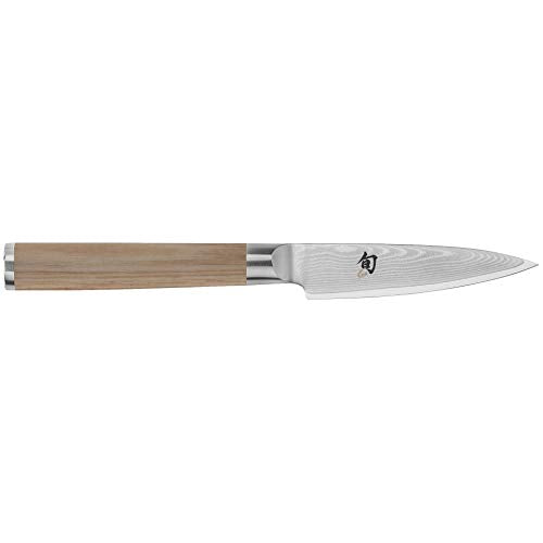 Shun Cutlery Classic Blonde Paring Knife 3.5", Small, Nimble Cooking Knife For Peeling, Coring, Trimming And More, Precise Cutting Knife, Handcrafted Japanese Kitchen Knife