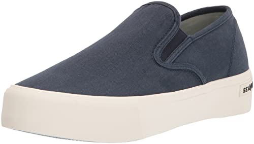 SEAVEES Women's Baja Slip On Platform, Cream, 11