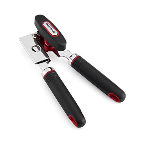 Farberware Soft Grips Manual Can Opener, One Size, Black/Red