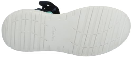 Clarks Surfing Tide Flat Sandal, Navy, 8 US Unisex Big Kid