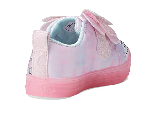 Skechers Girls Shuffle Brights Sneaker, Pink/Multi, 13.5 Little Kid