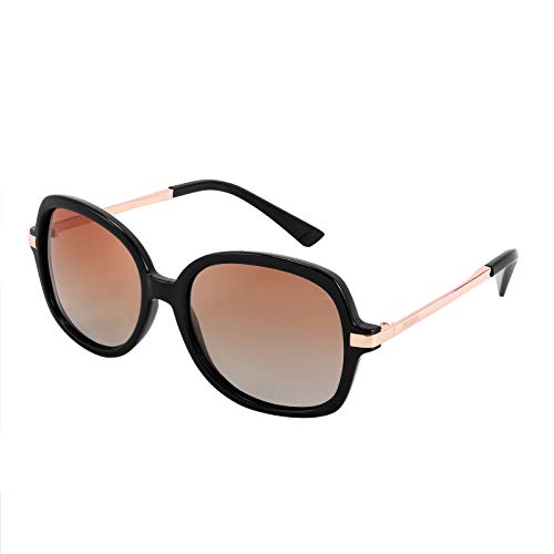 FEISEDY Classic Womens Elegant Polarized Sunglasses Ladies Wide Square Sunglasses Shades B2683