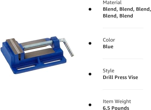 IRWIN Drill Press Vise, 4.5” Jaw Capacity, Forged Iron for Ultimate Durability, Slotted Base for Easy Installation (226340)