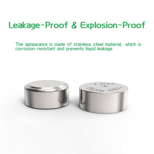 Cotchear 10Pcs Ag13 Button Batteries LR44 SR44 L1154 A76 LR1154 357A Button Cell Battery