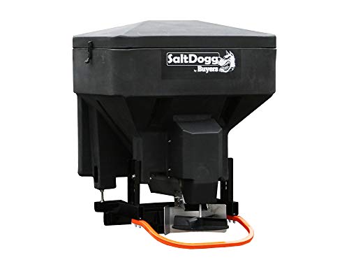 Buyers Products SaltDogg TGS03 Tailgate Salt Spreader, Made In The USA, 8 cu ft/600 lb Capacity, Horizontal Auger Feed, Commercial Salt Spreader For Truck Tailgate