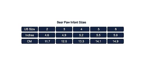 BEARPAW Baby Austin Suede Slippers with Faux Fur Lining, Comfortable Suede Slip On for Indoor and Outdoor, Hard Sole Moccasin Slippers for Infants, Gray, Size 1