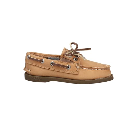 Sperry boys Authentic Original Boat Shoe, Sahara, 7 Toddler US