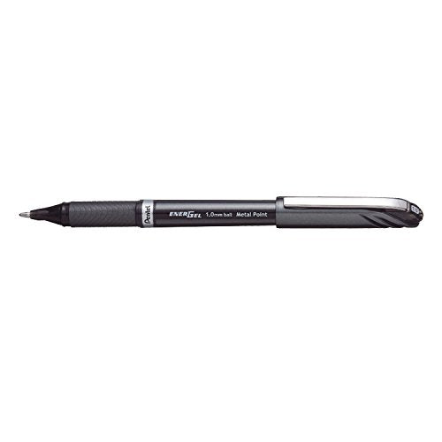 Pentel EnerGel NV Gel Ink Pen, 1mm, Barrel, Black Ink, Dozen (BL30A)