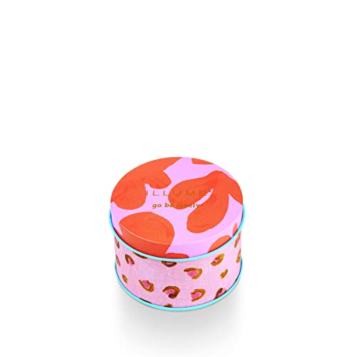 ILLUME Go Be Lovely Pink Pepper Fruit Small Fleur Tin Candle, 2" L x 1" W x 1" H, 4 Ounce