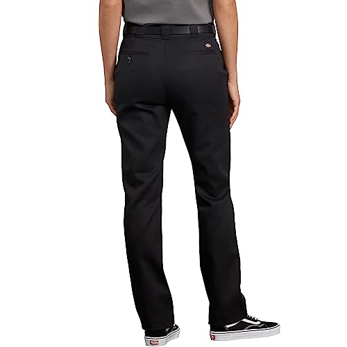 Dickies Women's Flex Slim Fit Work Pants Pants, -black, 2