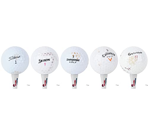 48 Pro Line Used Golf Balls Bulk - Recycled Golf Balls Mix - White Golf Balls (3A - Fair Condition)