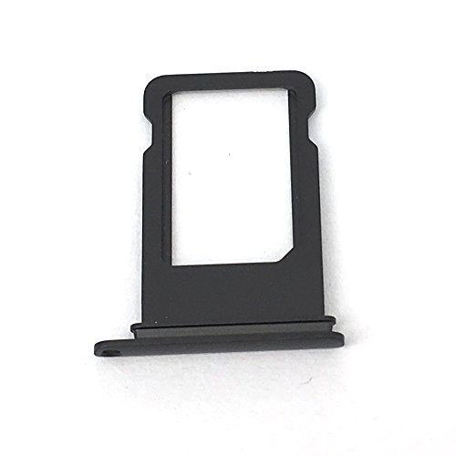 E-repair SIM Card Tray Holder Replacement for Iphone 7 (4.7'') (Black)