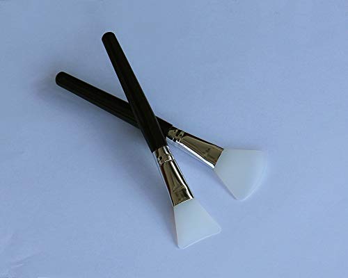 LORMAY 2 Pcs Silicone Face Mask Brush Applicator for Facial Mud, Clay Mask, DIY, Modeling Mask, Body Lotion, and BB CC Cream