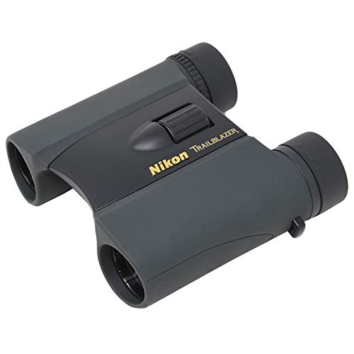 Nikon Trailblazer 8x25 ATB Black Binoculars 8218 | Waterproof, Fogproof, Dual-hinge design, Compact Binocular, Black Rubber Armoring, Mutlilayer-coated lenses | Official Nikon USA Model