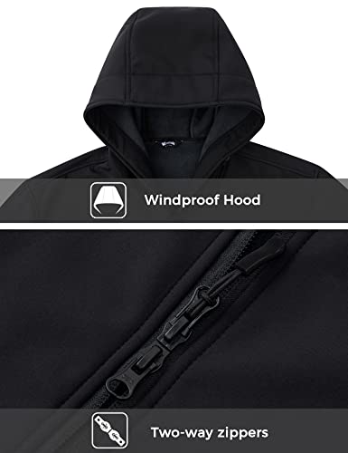 wantdo Unisex Waterproof Swim Parka Cover Up Fleece Parka Jacket Charcoal Gray S