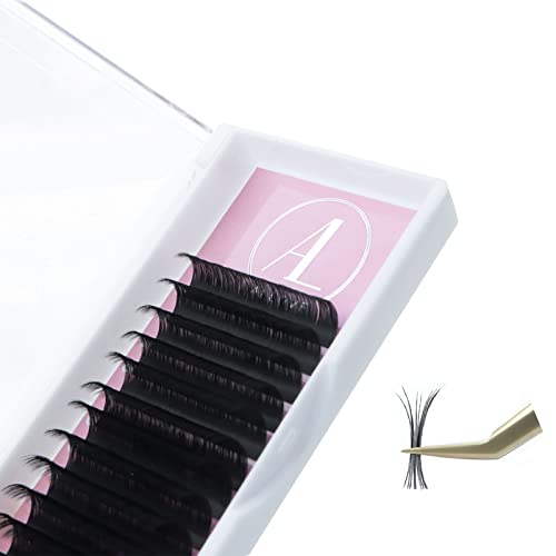 ALLOVE Classic Eyelash Extensions 0.15 DD Curl 9mm Premium Silk Individual Volume Lash Trays for Extensions Supplies Single