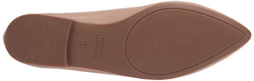 Amazon Essentials Women's Pointed-Toe Ballet Flat, Blush, 10