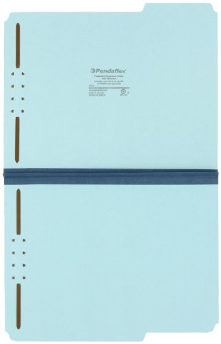 Pendaflex FP213 Pressboard Folders, 2 Fasteners, 1" Expansion, 1/3 Tab, Letter, Blue (Box of 25)