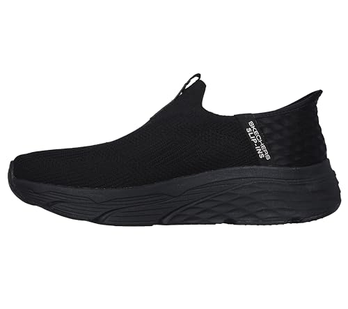 Skechers Men's Max Cushioning Slip-Ins-Athletic Slip-On Running Walking Shoes with Memory Foam Sneaker, Black, 10
