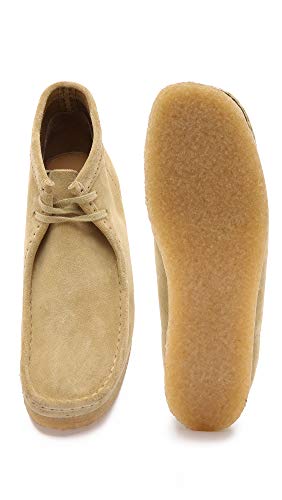 Clarks Men's Wallabee B, Maple Tan Suede, 7.5 M US